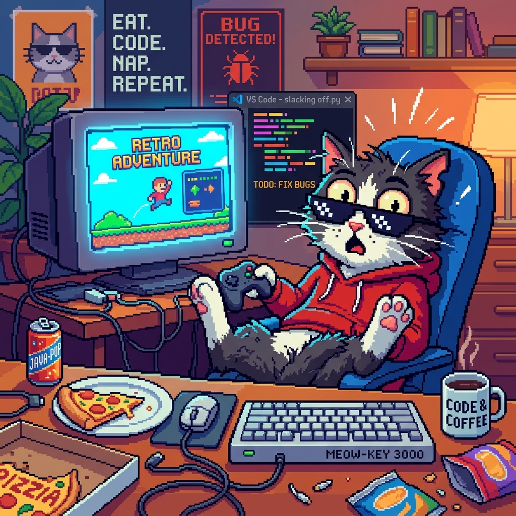 发呆猫咪